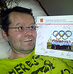 <b>Rainer Lindner</b>: Riesenfreude über olympische Grüße! - lindner_olympiagruss12
