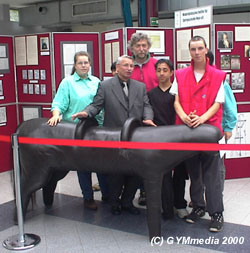 German Olympic Champion Klaus Koeste and an old horse