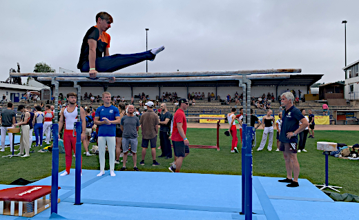 Axel Schubert und seine Mansfelder Jugendriege beim 101. Jahnturnfest in Freyburg a.d. Unstrut